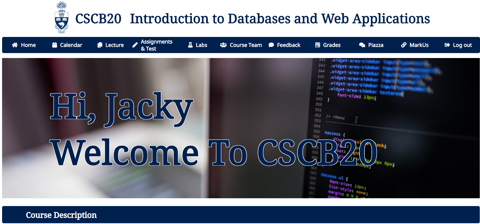 CSCB20 website redesign